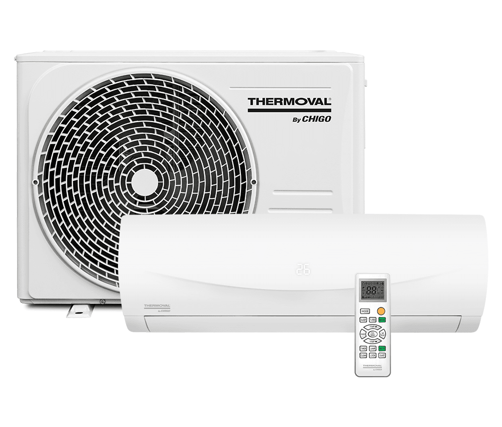Komplet klimatyzacji EIGO Thermoval - jednoska zwenętrza, wewnętrzna i pilot