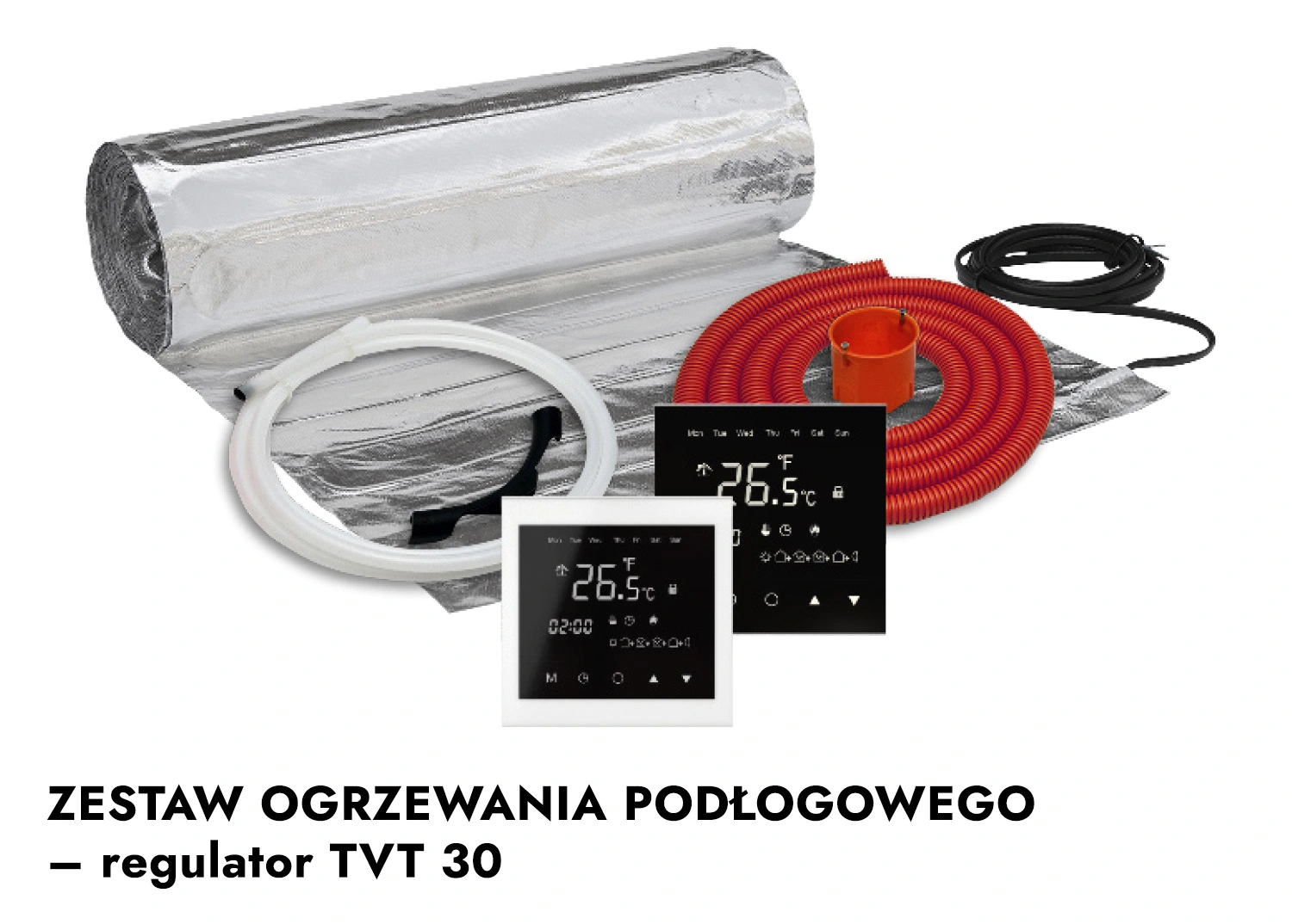 Zestaw ogrzewania podłogowego z regulatorem